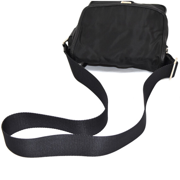 Prada Shoulder Bag Triangle Logo Plate Black - Picture 7 of 9